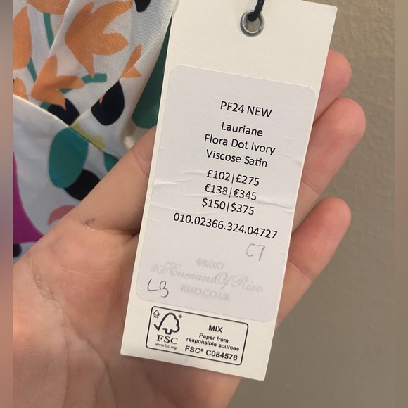 New with tags! RIXO Lauriane Sleeveless V-Neck Midi
Dress - Size Small - Picture 6 of 8